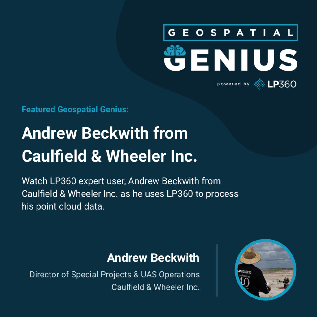 Andrew Beckwith LP360 Geospatial Gnius card