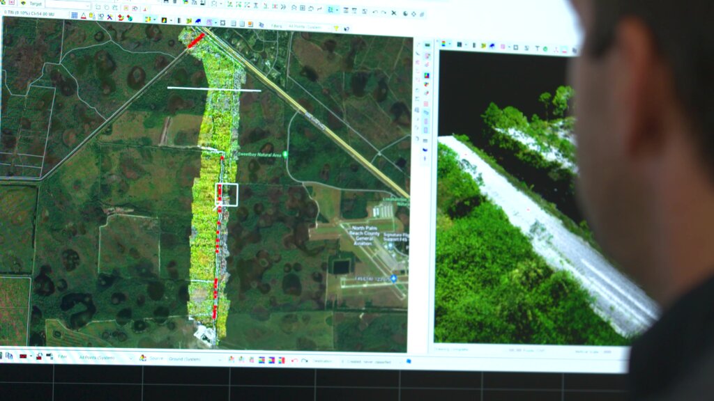 Andrew Beckwith uses LP360 Drone to process point cloud data from the Avenir Development