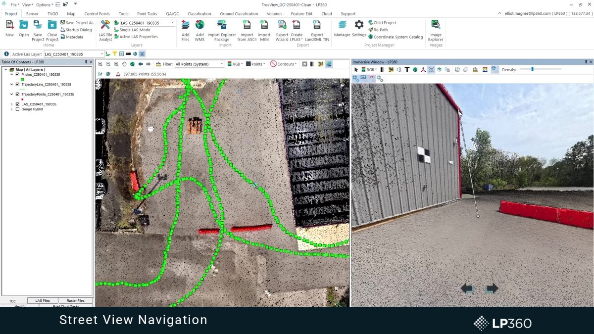 GeoCue Launches Street View Navigation in LP360 and TrueView GO 360 ...